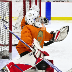 U7 goalie in Youth Development Goalie Camp